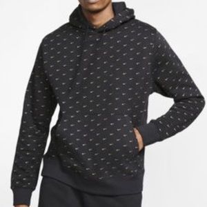 Nike Sportswear Club Allover Swoosh Fleece Hoodie